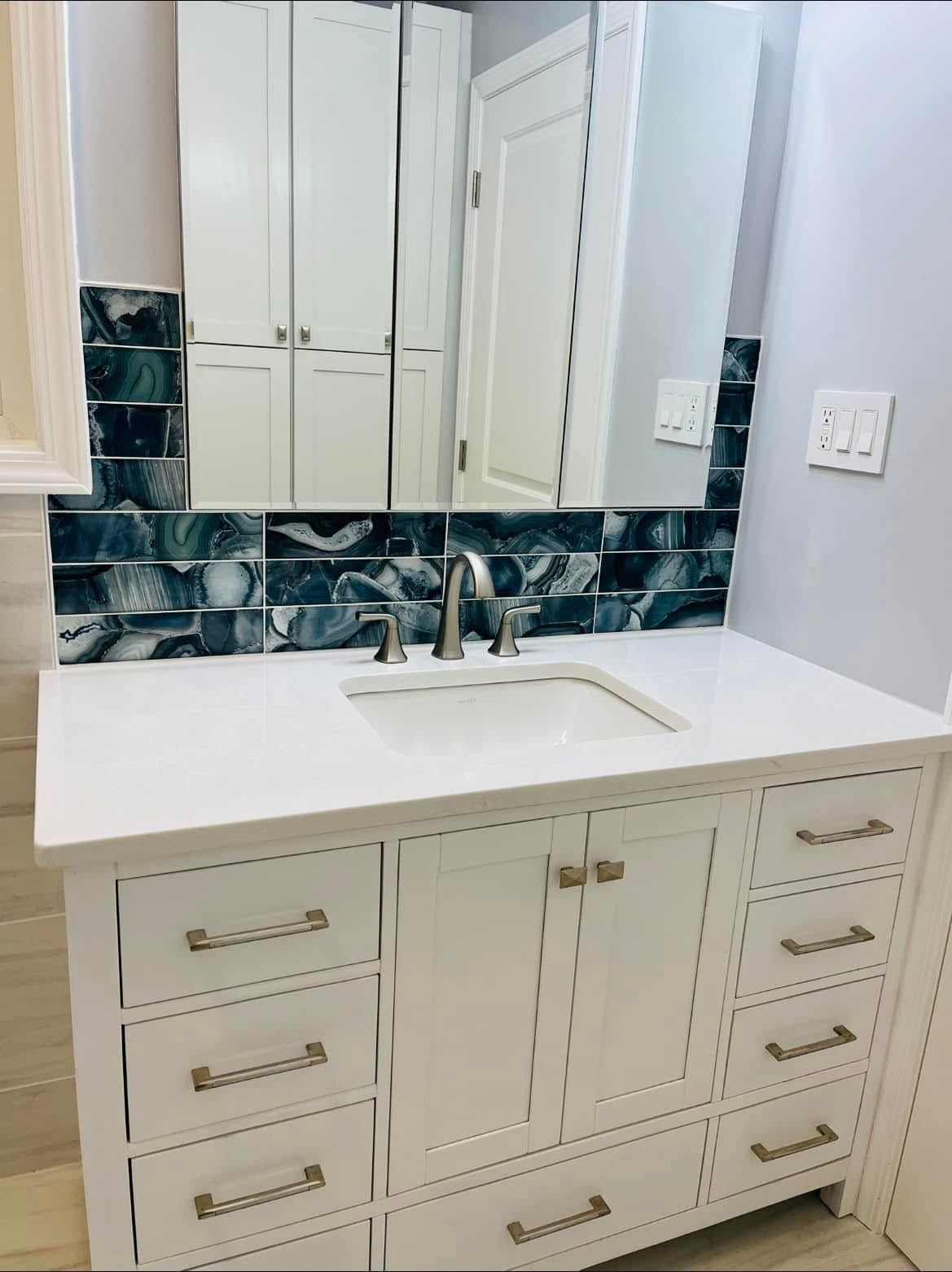 Agate Tile Powder Room